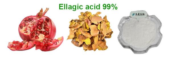 Powdered Pomegranate Extract Ellagic Acid 98% 99% Natural Cosmetics Raw Materials