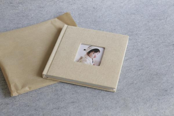 12x12 Large Baby / Friends Fabric Covered Photo Album With Stain Resistant Inner Page