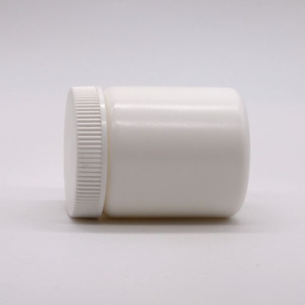 Bouteille de crème de forme ronde à col en PE de 100 ml pour pot de pommade et comprimés en capsule en plâtre