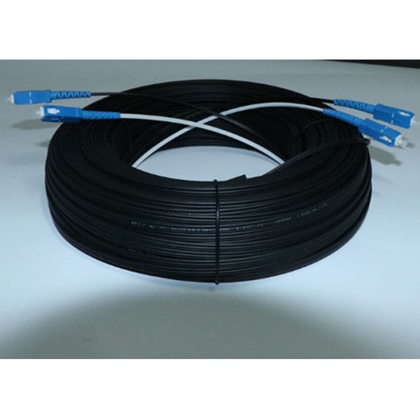 Indoor And Outdoor FTTH Flat Drop Fiber Cable G657A1