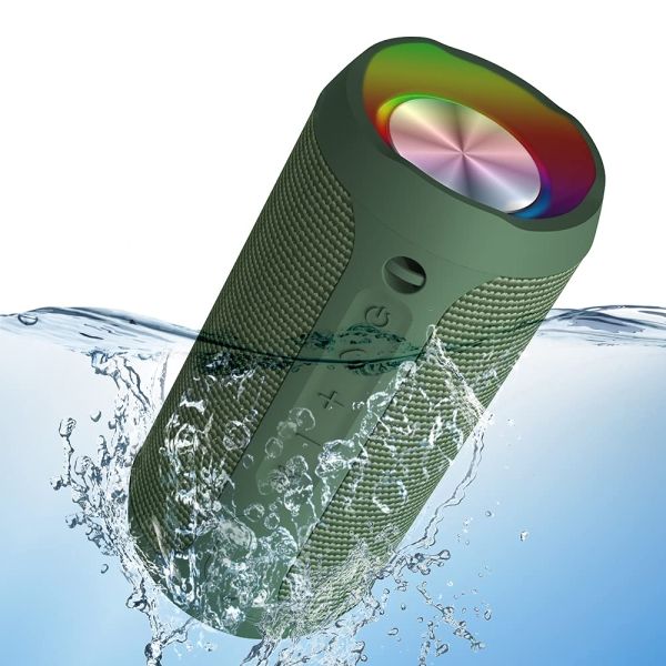 Peso leve impermeável exterior do orador de IPX7 Bluetooth com o entalhe do TF das luzes do RGB