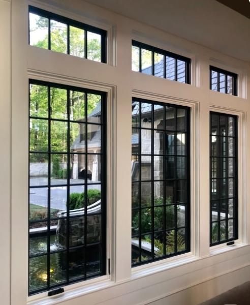 PVC UPVC Aluminum Casement Windows Glass With Energy-Efficient For Apartment House