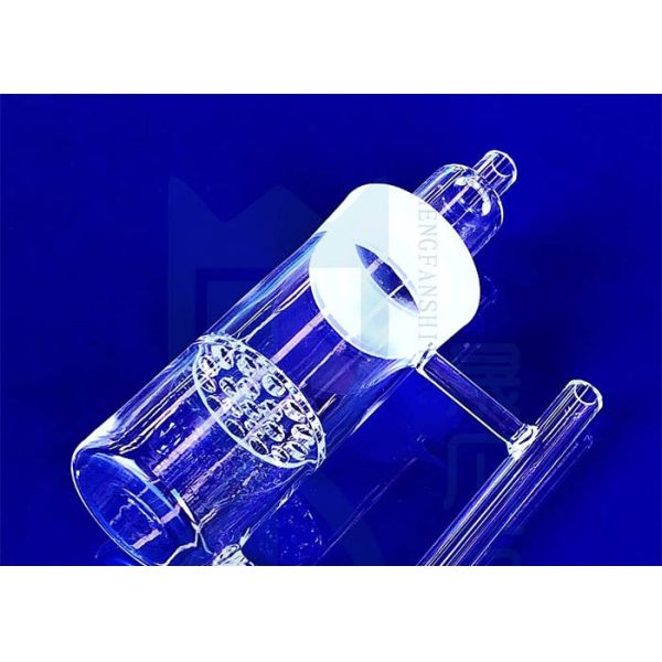 Лаборатория процесса стеклянная подгоняла стеклоизделие аппаратуры кварца 2.2g/Cm3 научное