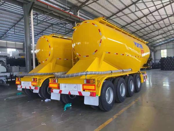 50t-70t Load Heavy-Duty Flour Tank Trailer with Jost Kingpin and Powerful Engine