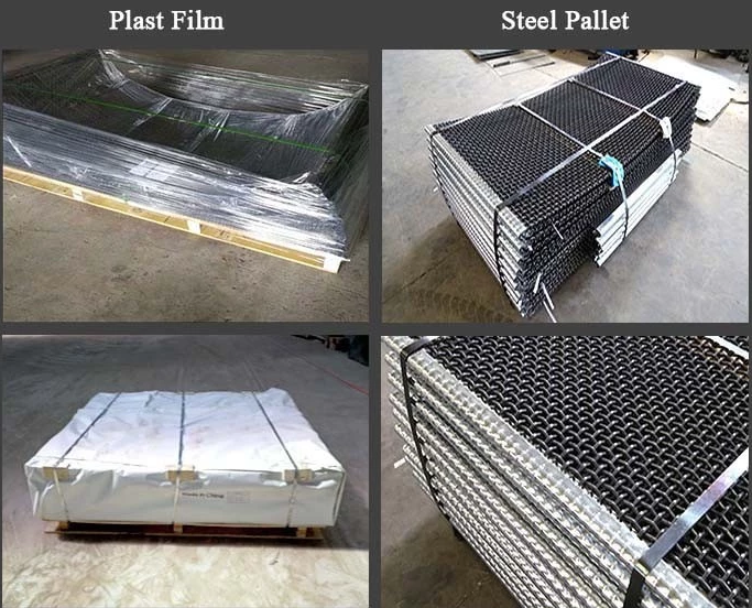 шахта крюка 1.5m 40mm фильтруя ячеистую сеть волнистой проволки нержавеющей стали