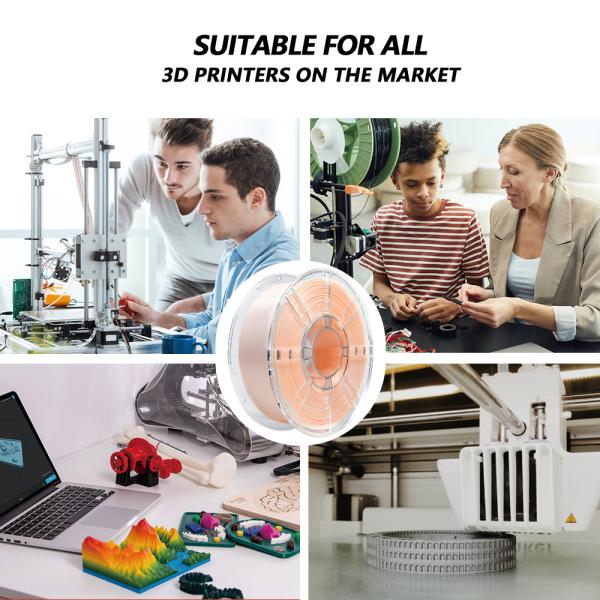 Strong Toughness High Strength Gradient Orange White PLA+ Filament for 3D Printing Filament