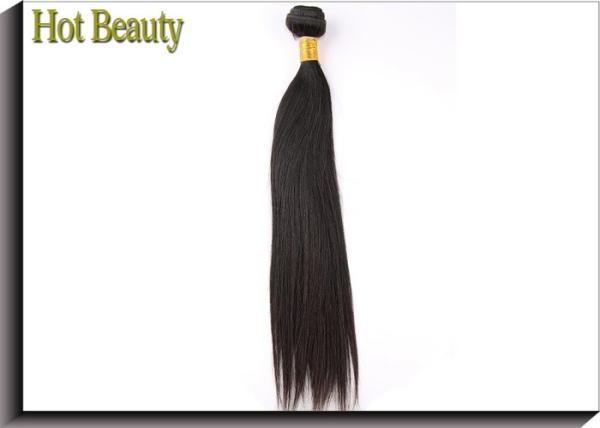 100% Virgin Human Hair Extensions In Natural Color 1b# No Synthetic