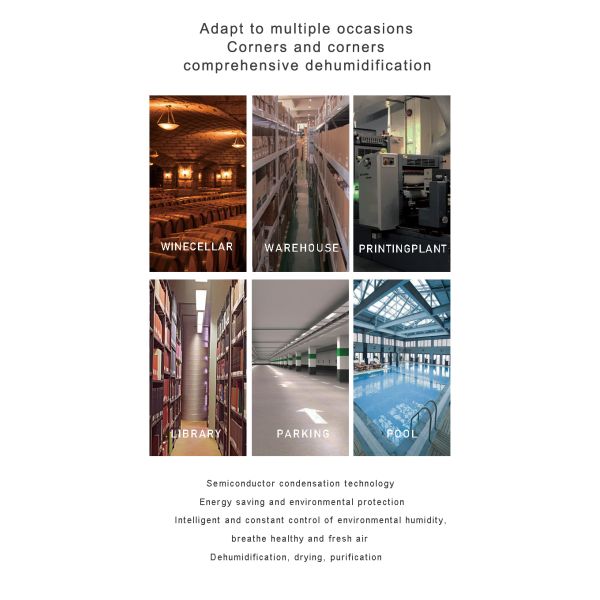 26L/D Ceiling Mounted Dehumidifier Desiccant Dehumidifier for Indoor Garage