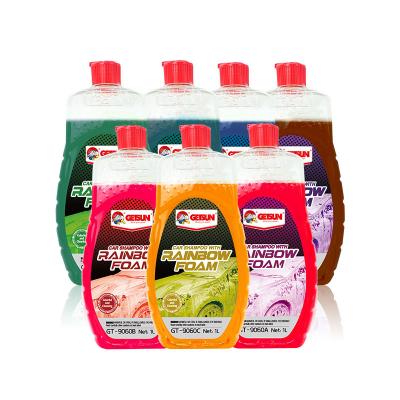 GETSUN Colorful High Gloss Car Wash Solution Rainbow Foam Car Shampoo