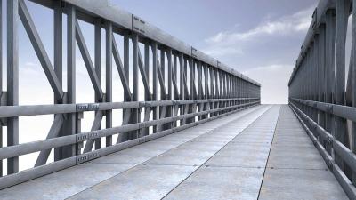 Ponte de aço modular da única pista
