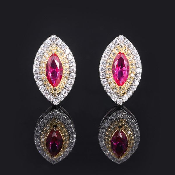 Marquise Shape Exclusive Craftsmanship Earring Gemstone Zircon Bridal Jewelry
