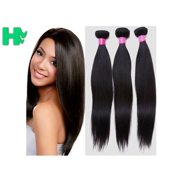Straight Wavy 100% Straight Human Hair Extension Unprocessed  Virgin Brazilian Human Hair