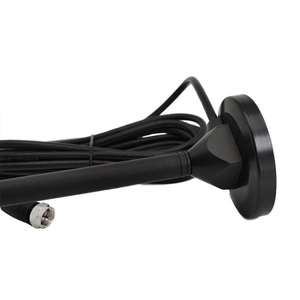 Strong Magnetic Base Amplified TV Antenna 1-2dBi Copper Alloy Whip