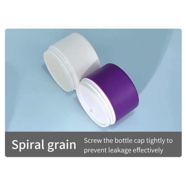 Logotipo del cliente aceptable Simple Custom PP Crema facial de plástico de doble capa Crema para los ojos humectante Cosmético frascos de contenedores