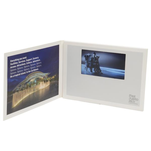 5 / 7 inch TFT LCD Video Business Cards , Promotional Video Brochure