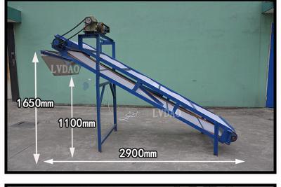 Desk Plastic Conveyor System 1.1kw Mesh Conveyor Belt 2950 * 1650 * 1000mm