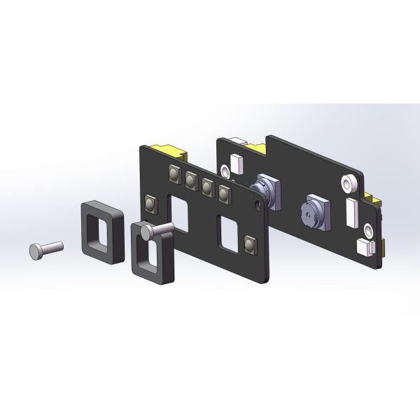 JP-FM888 Инфракрасный + видимый свет Модуль алгоритма распознавания лица с двумя линзами UART Baud Rate 115200 (по умолчанию)