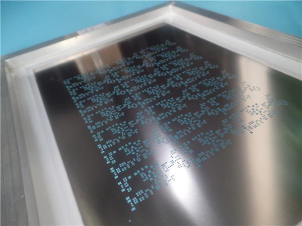 Laser SMT Stencil Made 0.12mm Stainless Steel Foil With 520 X 420mm Aluminum Frame