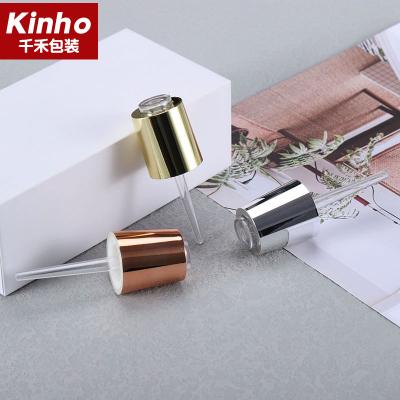 Rose Gold Essential Oil Dropper Cap Subuliform  Conical Flask Serum Glass Bottle 20mm Cosmetic Plastic ABS UV Coating