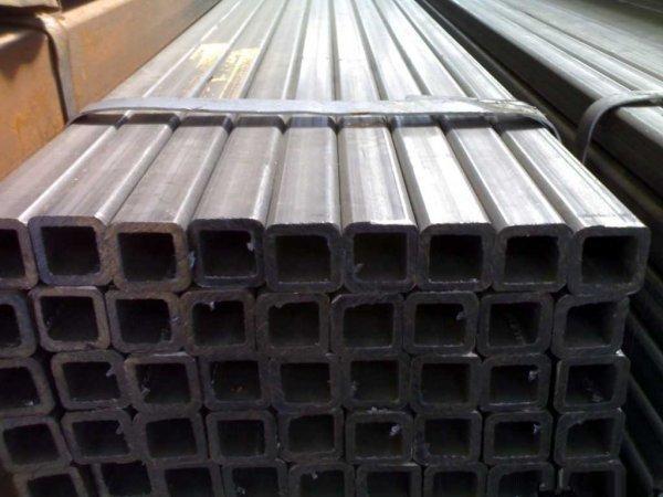 High Frequency Welding Hollow Steel Pipe , Steel Rectangular Tubing For Building Material