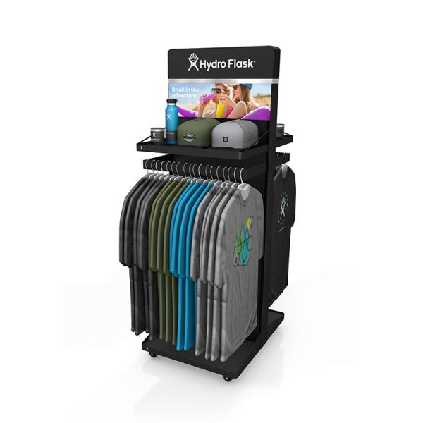 Efecto al por menor de madera de estante de exhibición de la tienda de la ropa de la góndola