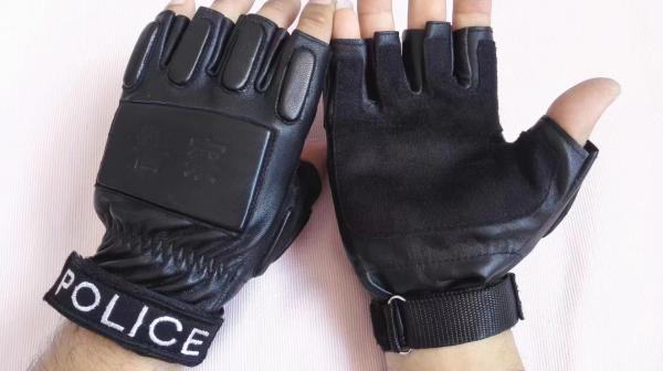 Cold Steel Tactical Gloves For Police Genuine Velvet Cold-Proof Full-Finger Cycling Fingerless Xl