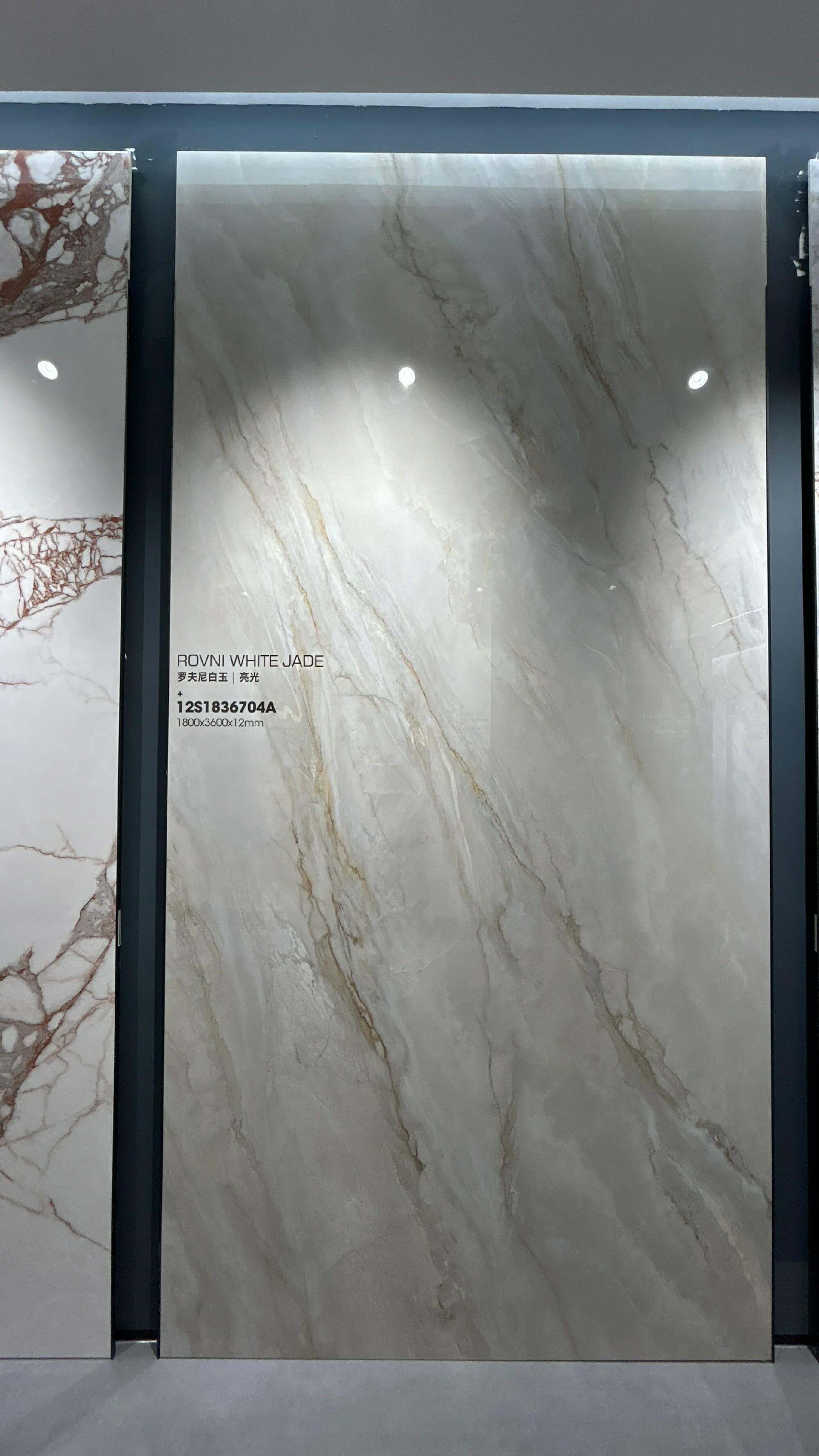 Eco-friendly Beige Marble 800x3600x12mm Polished Sintered Stone Slab for Kitchen and Dining Room