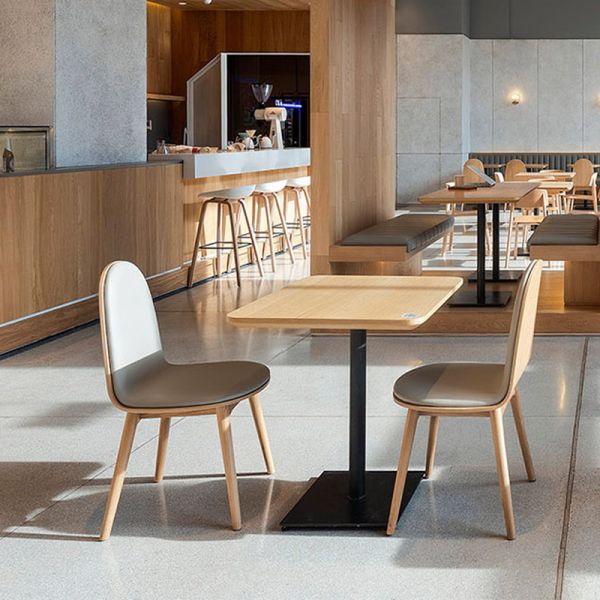 New Restaurant Furniture Designs Wooden Restaurant Table and Chairs for Sale