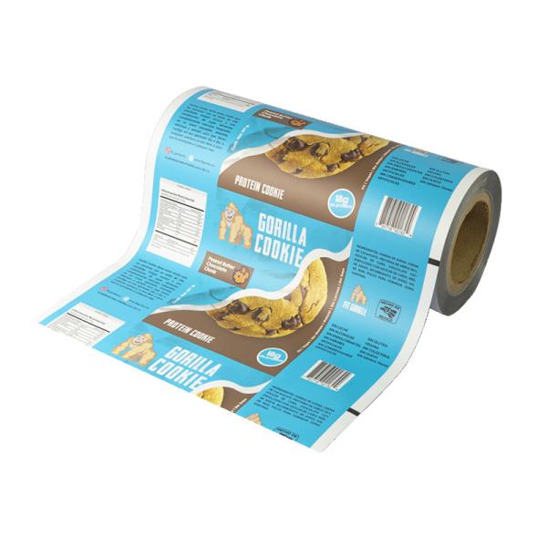 Filme de papel de alumínio Mylar para embalagens automáticas de biscoitos