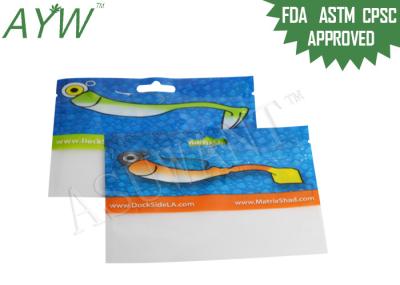 Empacotamento de alimento do zíper claro o mini ensaca com entalhes, sacos Resealable da folha para a isca de pesca/equipamento