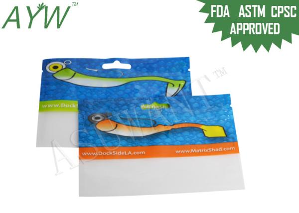 Empacotamento de alimento do zíper claro o mini ensaca com entalhes, sacos Resealable da folha para a isca de pesca/equipamento