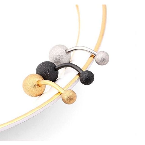 Belly button ring matt silver gold black navel ring two balls barbell body piercing jewelry free sample