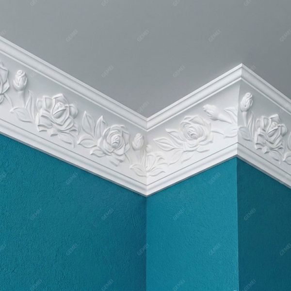 Eco-Friendly Moisture Proof PU Fluted Exterior Moulding Easy To Install for Home Decor