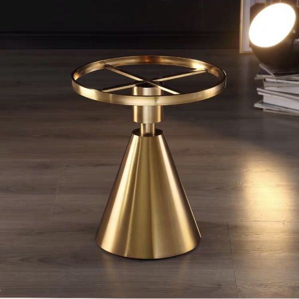 Casual Stainless Steel Marble Coffee Table