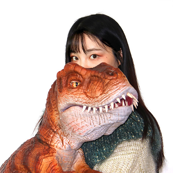 Interactive Animatronic Dinosaur Realistic Baby T Rex Full Body Puppet Light Weight