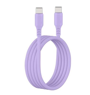 1m/2m Longueur Soft-Touch Silicone câble USB-C en lavande Vous pouvez faire confiance au support OEM personnalisé