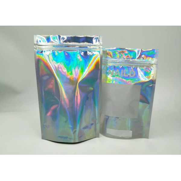 Мешки слоистой пластмассы упаковывая, мешок Холограм алюминиевой фольги для полотенца стороны
