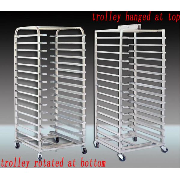 Electric Gas Diesel Oil 380V/220V 32 Trays Bakery Rotary Oven With Trays And Trollery