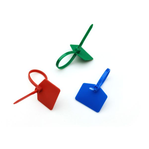 120mm Length Self Locking Nylon Tie Wraps With Tamper Evident Plastic Security Seal