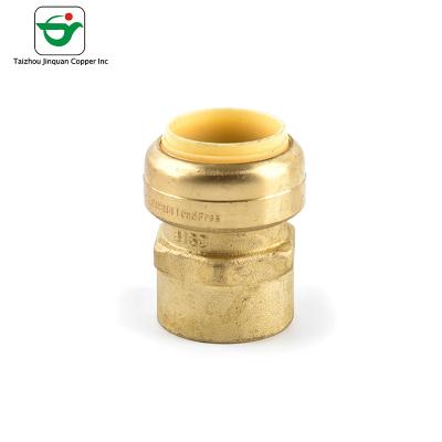 IAPMO Approved Lead Free Push In 1/2×3/4 Brass Quick Connector