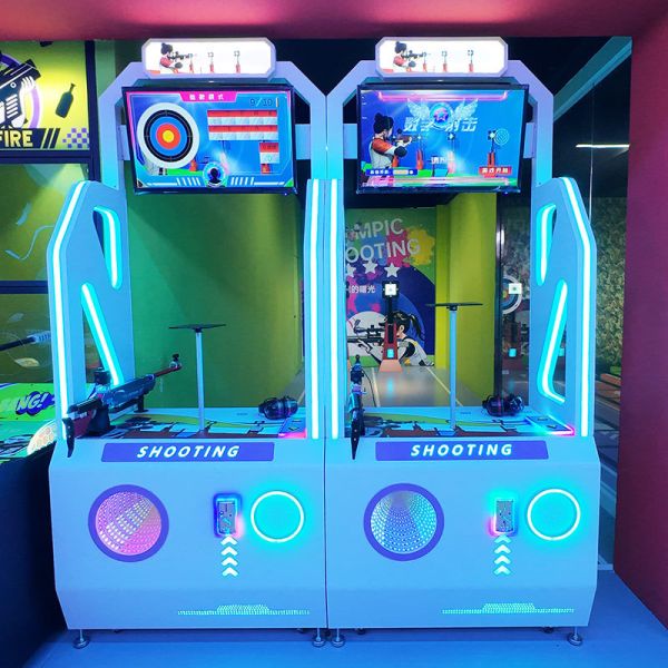 Multi-Player Laser Shooting Simulator, Coin Operated Arcade Game with Competitive Red Dot Target System, Social Entertainment for Groups, Parties, Team Building
