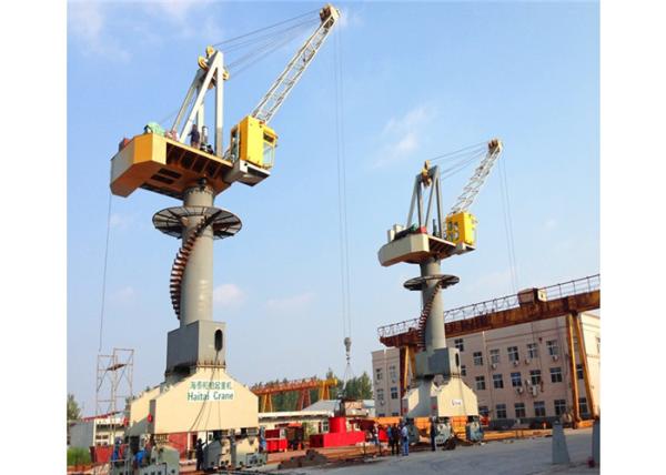 Four Link Pedestal 5t Portal Jib Crane Rail Mobile Harbour Material Handling