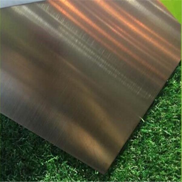 hairline cooper anti-finger coating stainless steel sheet 4x8 for architecture decoration