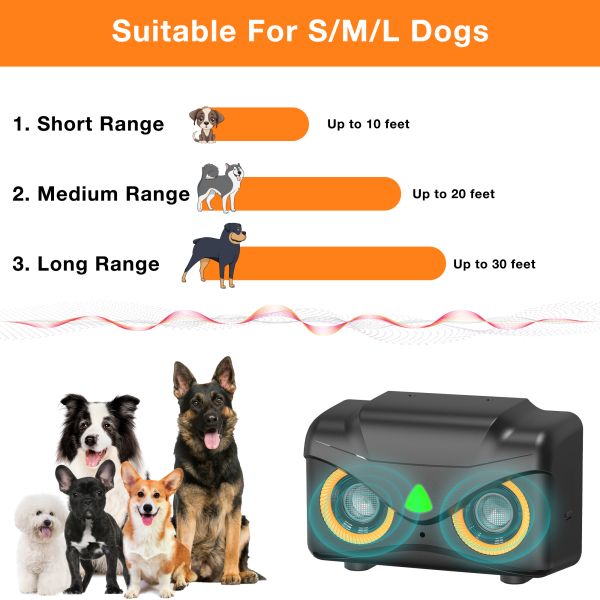 Ultrasonic Dog Repeller Effective Plastic Bark Stopper and Deterrent Control Devices for Dog Training