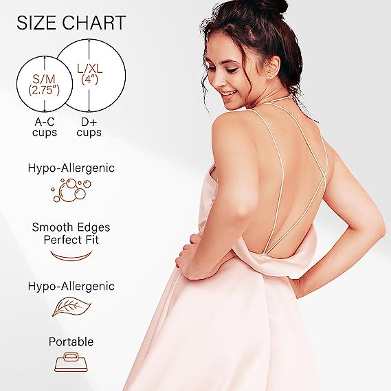 4 Pairs Silicone Nipple Covers Women Reusable Adhesive Invisible Pasties