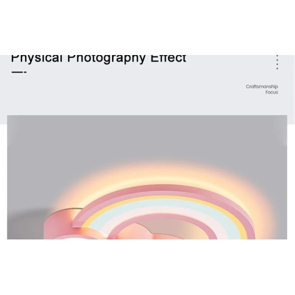 Princess Room Light Fixtures Bedroom And Warm Simple Cartoon rainbow ceiling light(WH-MA-300)