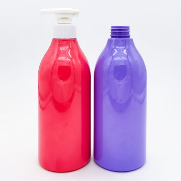 Free Sample Wholesale Custom Empty 500ml PET Plastic Hair Lotion Bottle Boston Round Shampoo Shower Gel Body Wash Pump Bottles