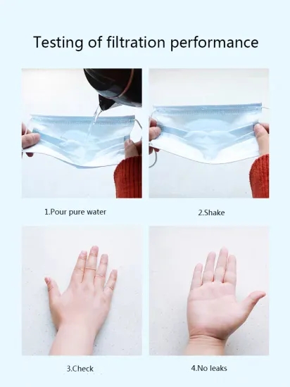 Face Mouth Disposable Medical Mask 3 Ply Protective Non Woven Fabric Material