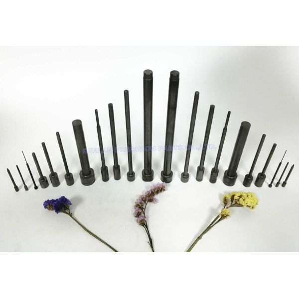 H13 Tool Steel Core Pins for Die Casting Mold Components with 46-50HRC Hardness and ±0.01mm Tolerance