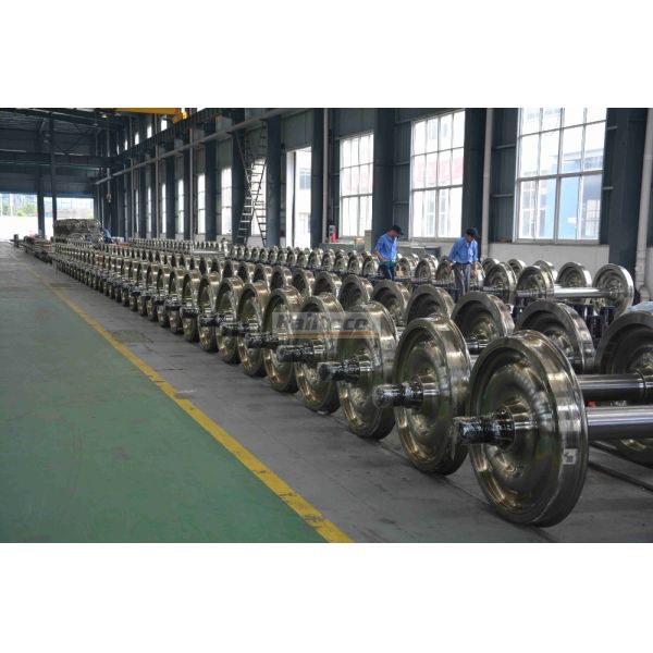 Forged Steel Railway Wheel Set BA004 High Reliability With TSI Certification